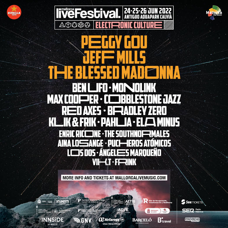 Mallorca Live Festival 2022 Flyer Electronic