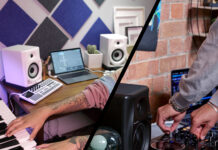 Studiotechnik: Pioneer DJ stellt neue Aktivlautsprecher vor Beispiele für die Nutzung der Lautsprecher entweder zum DJ-ing oder zur Musikproduktion (Foto: Pioneer DJ)