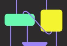 Ableton: 90 kostenlose virtuelle Max-For-Live-Geräte für Live-Nutzer:innen Symbolbild von Abletons Plattform Max for Live. Die visuelle Programmiersprache Max wird hier schematisch mit graphischen Elementen dargestellt. Grünes Rechteck, gelbes Quadrat und lila Dreieck sind durch Linien verbunden.