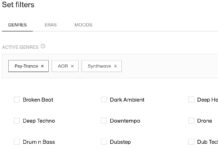 Lazyrecords: Neue Musikentdeckungs-App gestartet Bei Lazyrecords bestimmt die Genreauswahl, welche Musik die App abspielt (Screenshot)