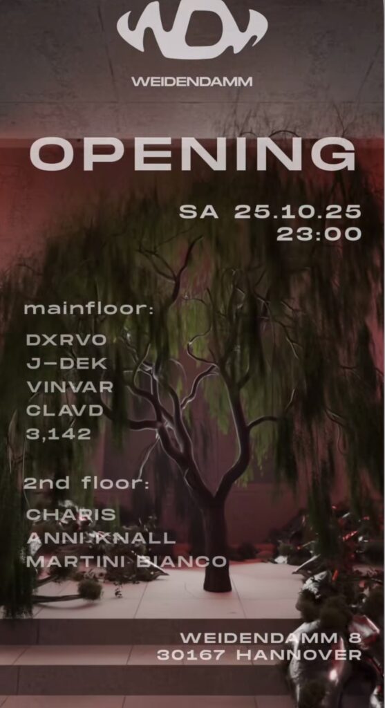 Das Line-Up der Opening-Party im WDM (Foto: PAN / Instagram)