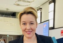 Berlin: Außengastronomie soll bald länger öffnen dürfen Franziska Giffey auf der Klausurtagung der SPD am 25. Januar in Rostock (Foto: Facebook/Franziska Giffey)