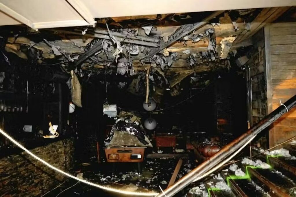 Le Constellation nach der Brandkatastrophe (Foto: Akten Staatsanwaltschaft Wallis)