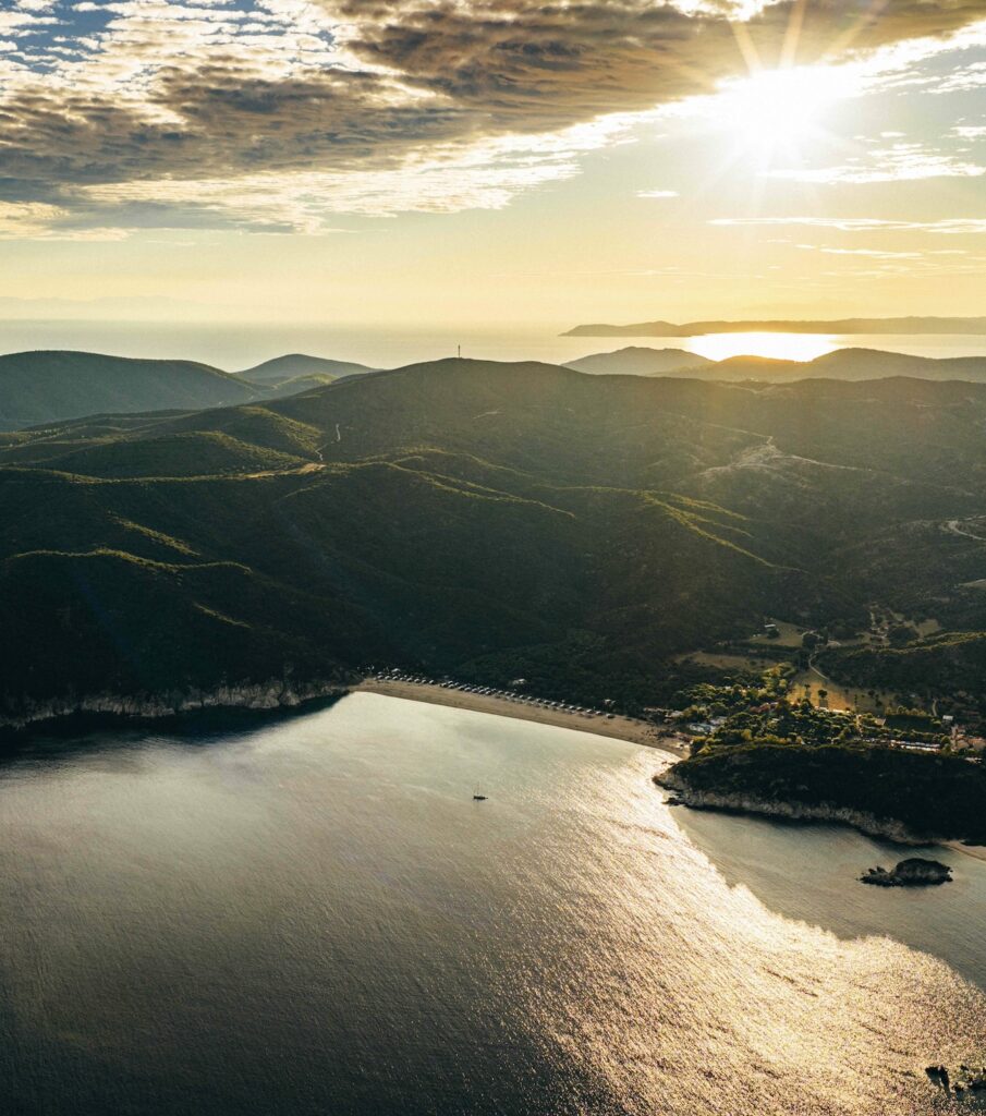 Die Kalamitisi Bay in Griechenland (Foto: Omana)