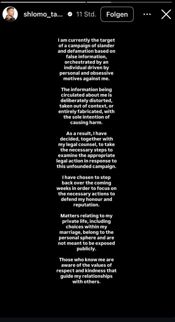 Statement von Shlomo