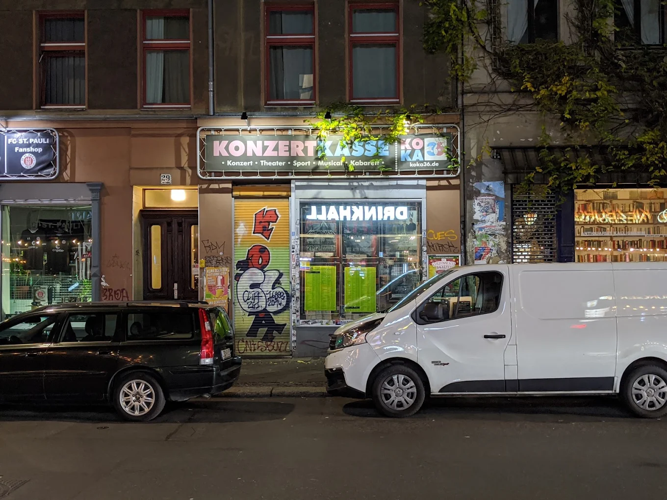 Die KOKA36 bei Nacht, in besseren Tagen (Foto: Philipp Klöckner)