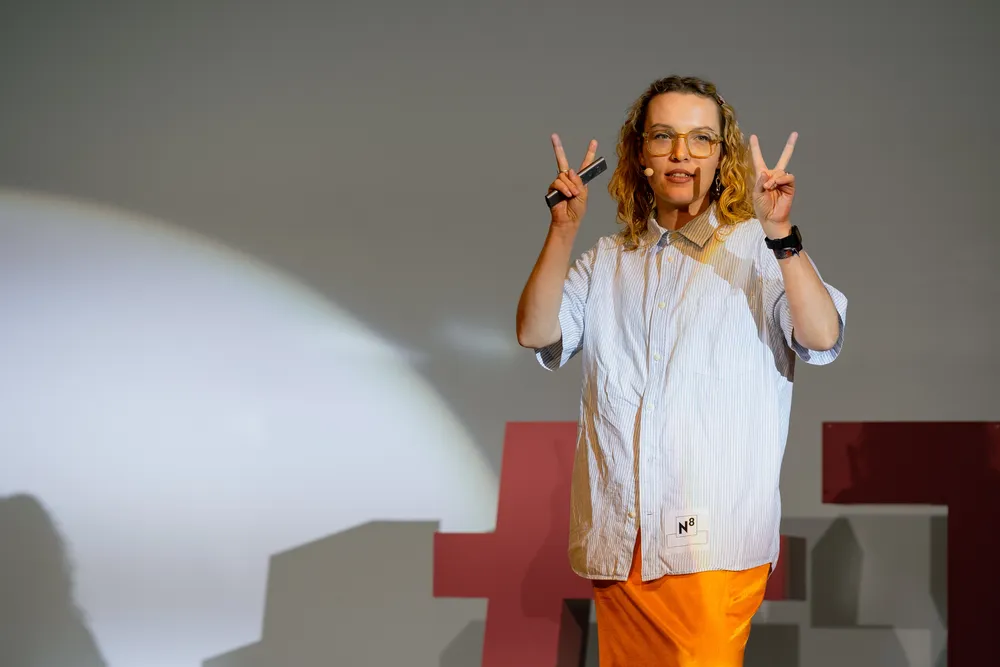 Rike van Kleef bei der Langen Nacht der-Wissenschaft.