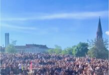 1. Mai in Berlin: Treptower Park wird gesperrt, Görli bleibt nachts geöffnet Der Görlitzer Park am 1. Mai 2025 (Foto: Screenshot/ call.me.annabanana/TikTok)