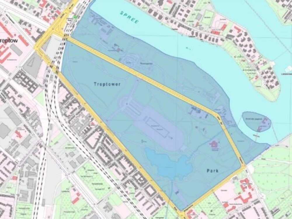 Die Sperrzone im Treptower Park (Foto: Polizei Berlin)