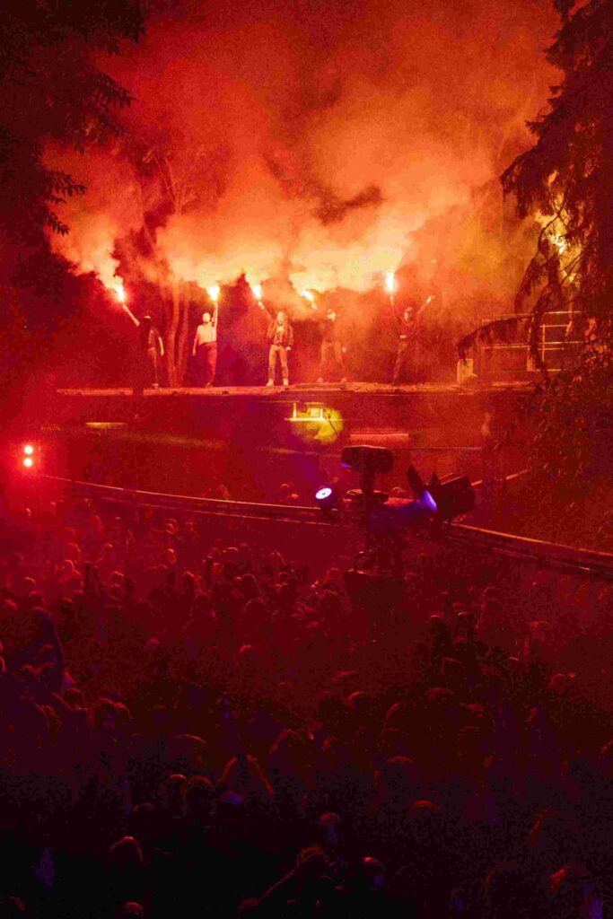 Frittenbude im Garten des Clubs (Foto: Bastian Bochinski)