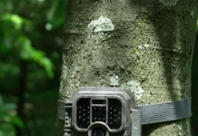Neben Tesla-Werk: Wildkamera beendet illegalen Wald-Rave bei Berlin Die Raver:innen wurden durch eine vergleichbare Wildkamera entdeckt (Foto: Euregiohunt)
