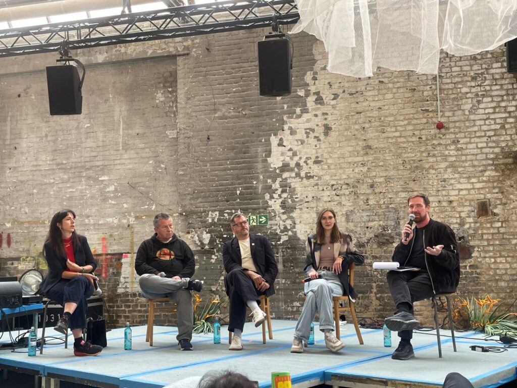 Politiker:innen des Panels: Elif Eralp, Christian Goiny, Werner Graf, Tamara Lüdke (Foto: Madu Abeysekera)